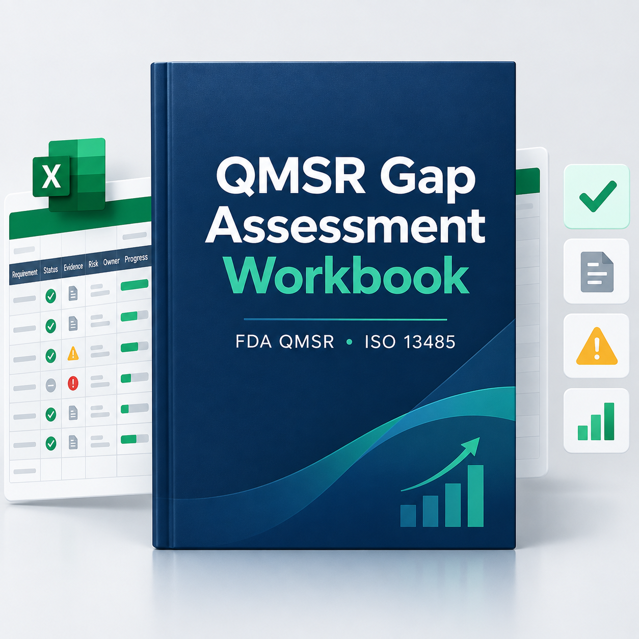 QMSR Gap Assessment Workbook — FDA QMSR and ISO 13485 compliance workbook